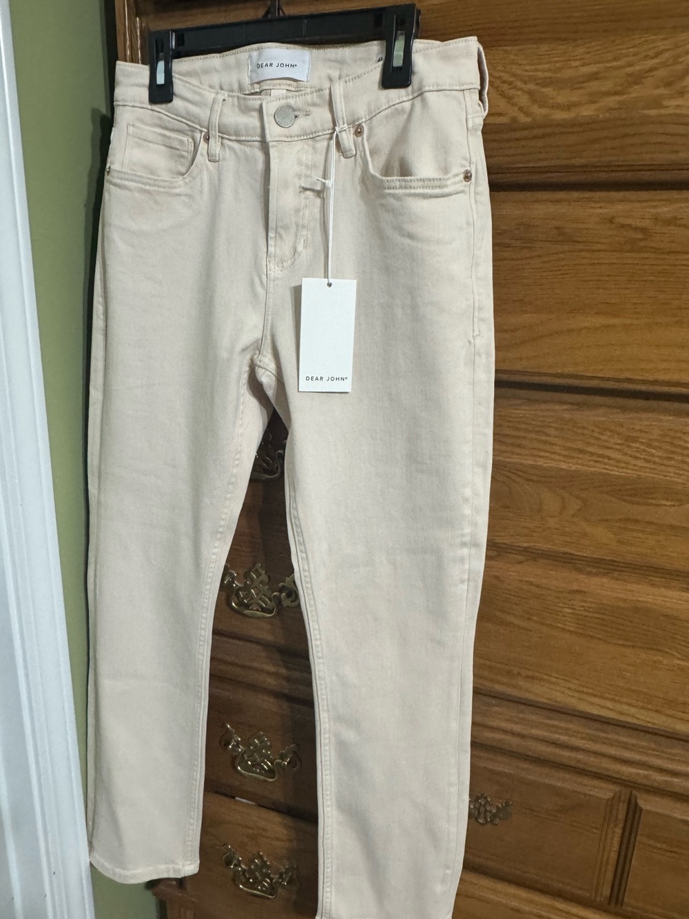 Dear John Women's Light Cream Skinny Jeans
